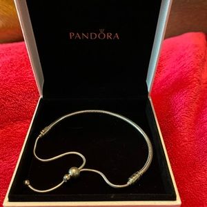 New Pandora Moments Snake Chain Slider Bracelet